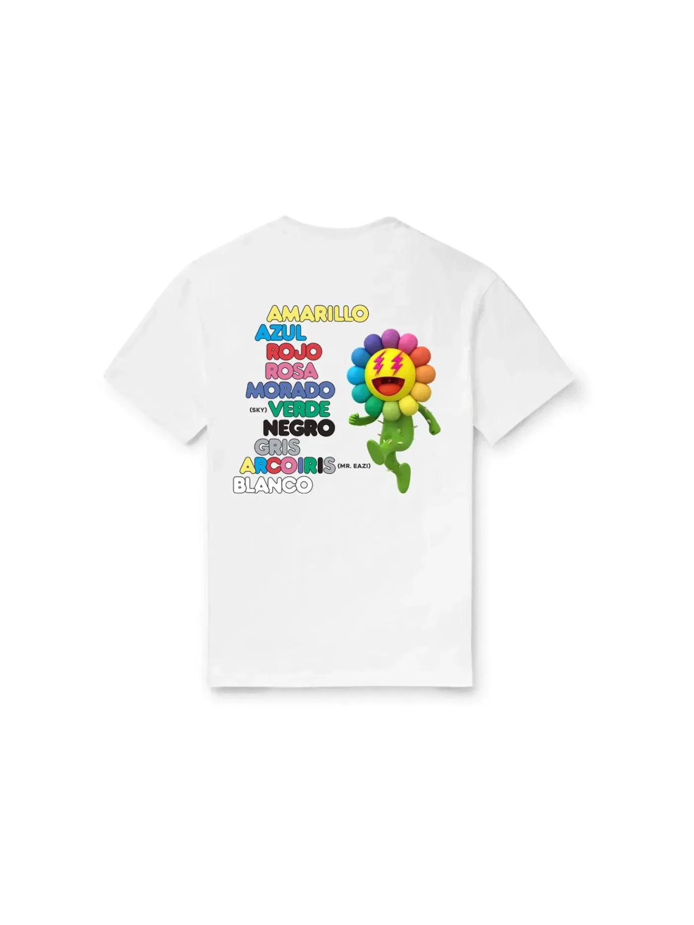 Мужская футболка с принтом J Balvin x Takashi Murakami Album Tee — изображение 2 из 2, белый
