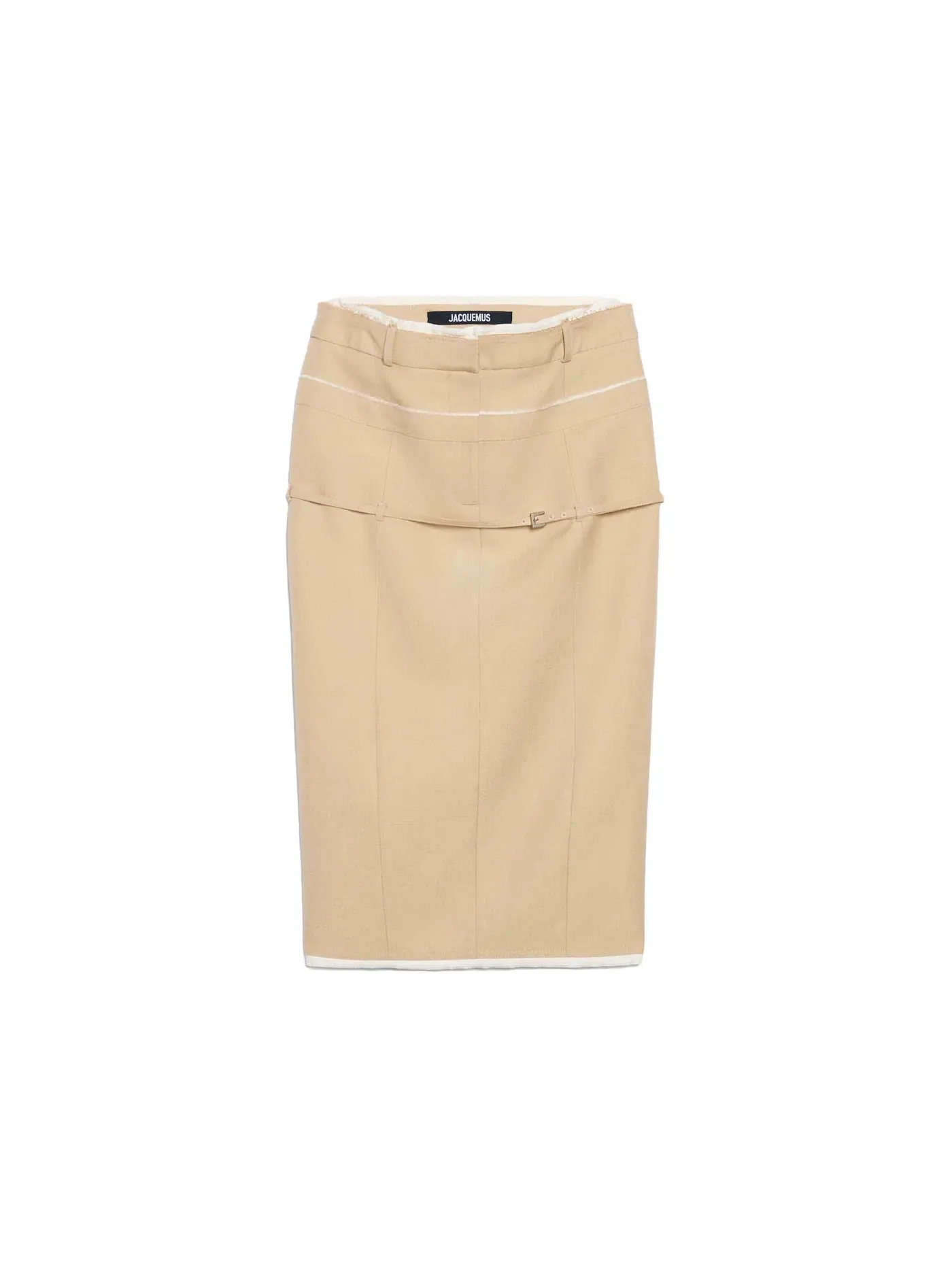 Женская юбка с завышенной талией Skirt Jacquemus — изображение 1 из 1, бежевый