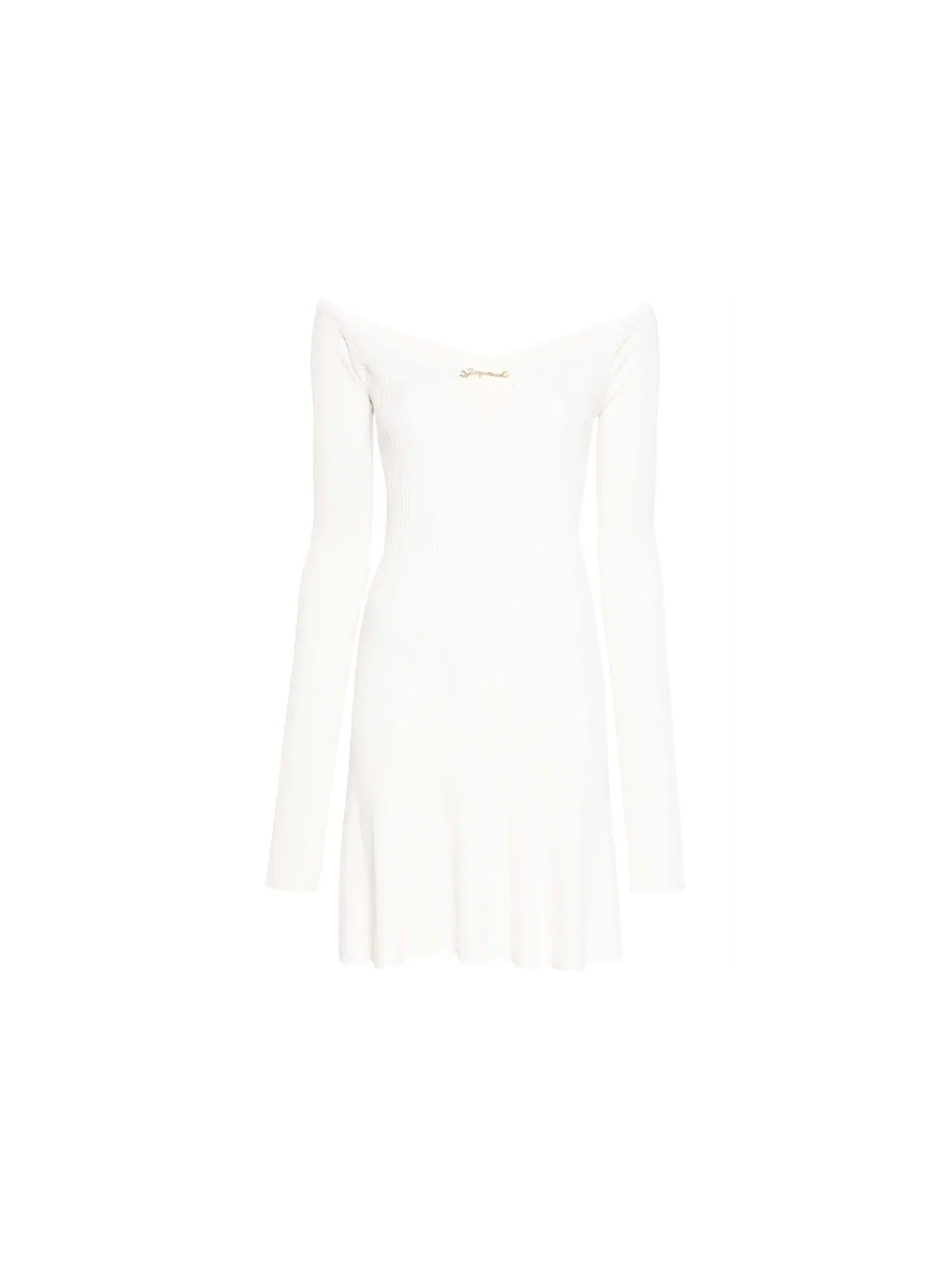 Женское платье с открытыми плечами Jacquemus La Mini Robe Pralu Dress — изображение 1 из 1, белый