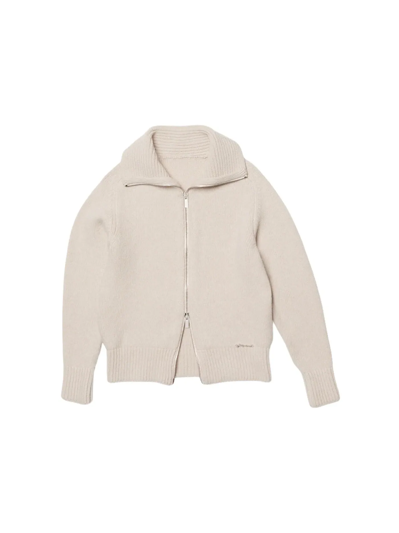 Мужской кардиган на молнии Cardigan Jacquemus — изображение 1 из 1, бежевый