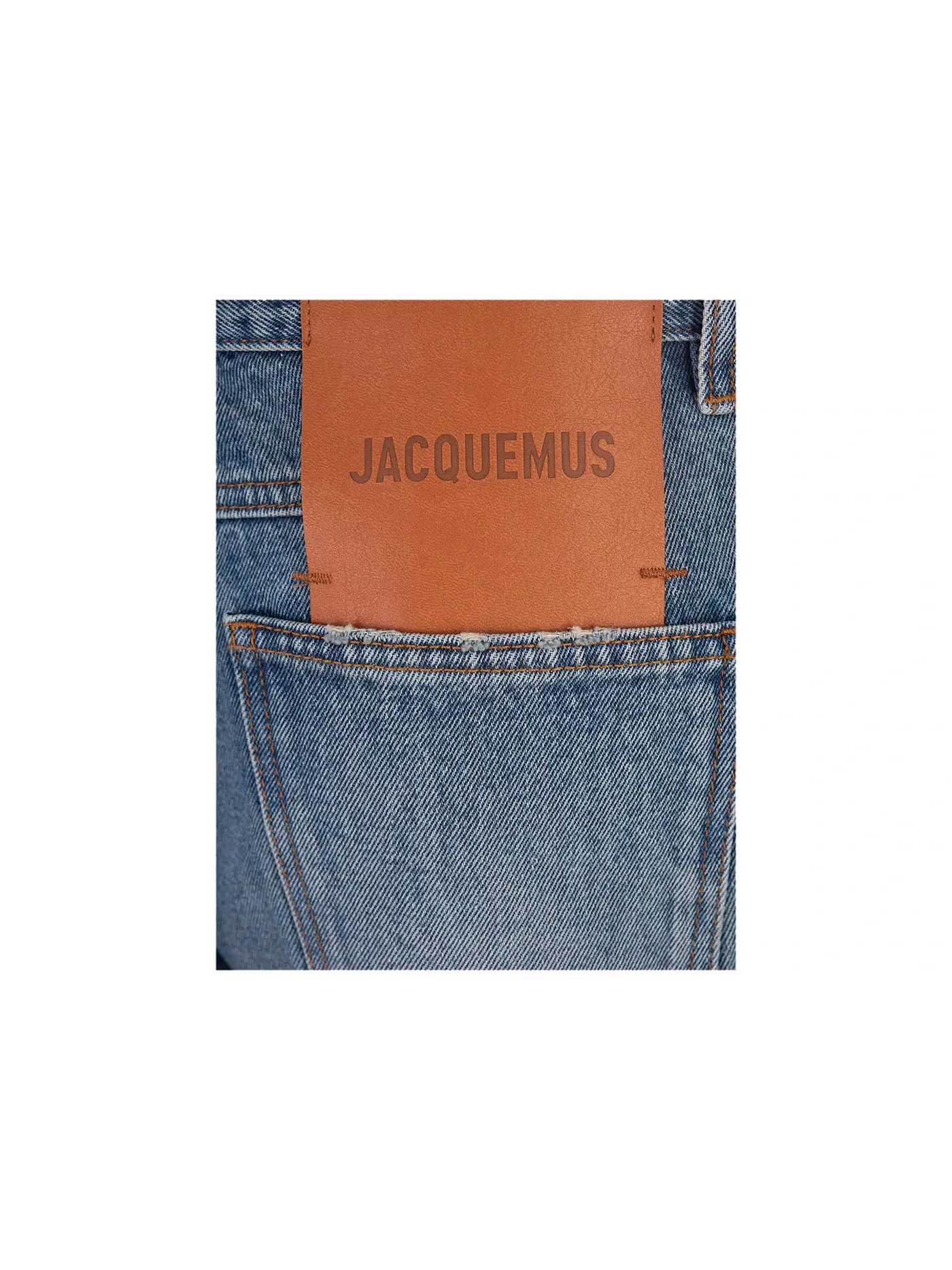 Женские джинсы с принтом De-Nîmes Droit Jacquemus — изображение 2 из 2, синий