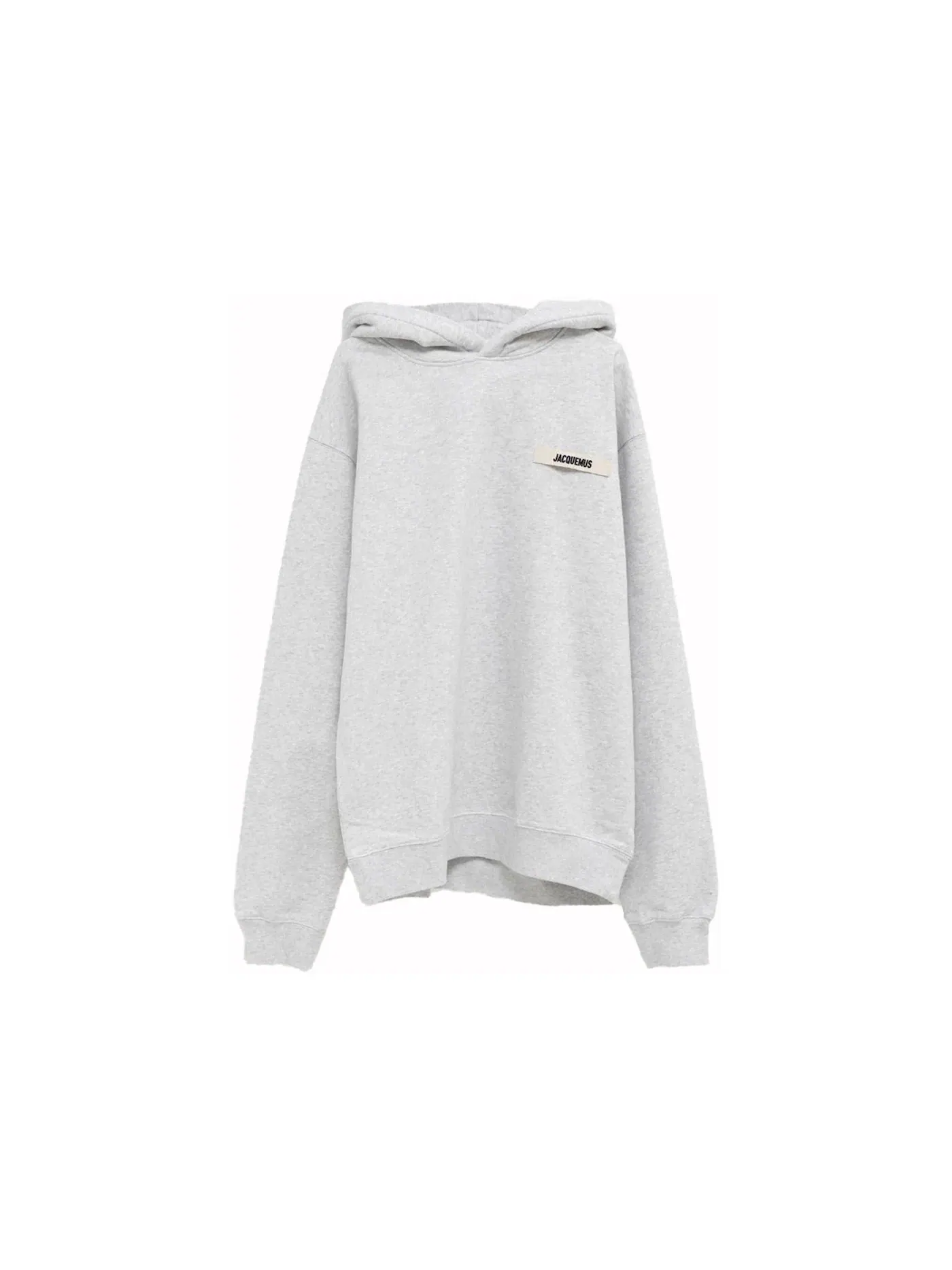 Мужской худи с капюшоном Jacquemus Hoodie Gros Grain — изображение 1 из 1, серый