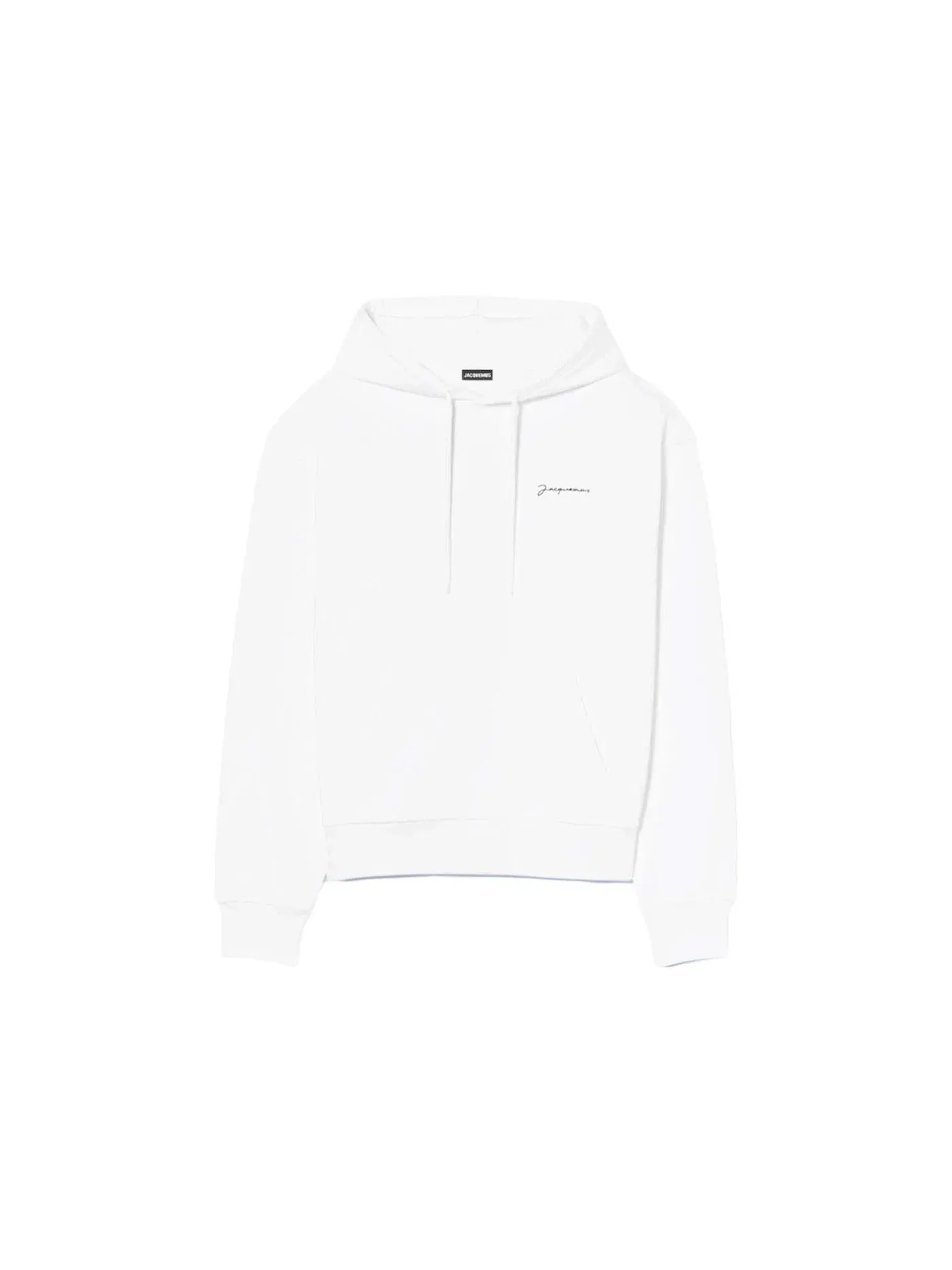 Мужской худи с вышитым логотипом Jacquemus — изображение 1 из 1, белый