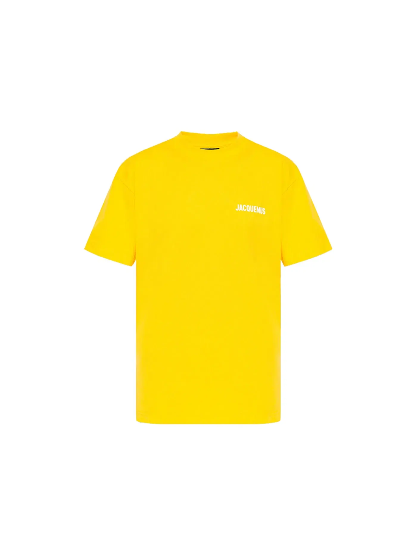 Мужская футболка с принтом Jacquemus Le T-Shirt Logo — изображение 1 из 1, желтый