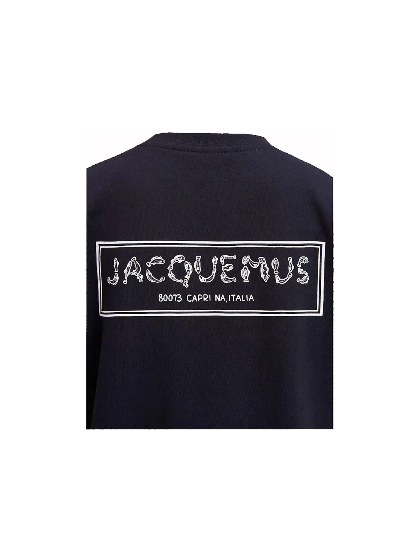 Мужская футболка с принтом T-Shirt Meru Jacquemus — изображение 2 из 2, темный темно-синий