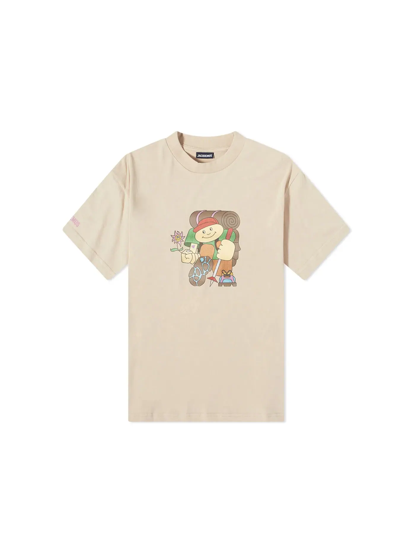 Мужская футболка с принтом T-Shirt Jacquemus — изображение 1 из 1, бежевый коричневый
