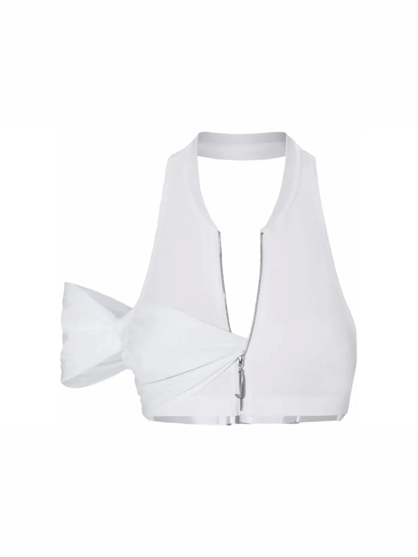 Женский топ с длинным рукавом Jacquemus x Nike Le Haut Drape — изображение 1 из 2, белый