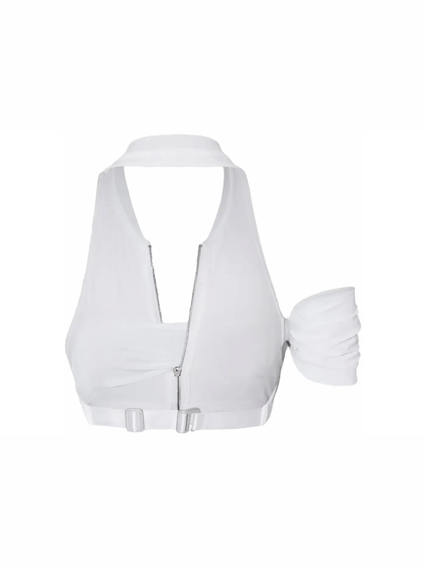 Женский топ с длинным рукавом Jacquemus x Nike Le Haut Drape — изображение 2 из 2, белый