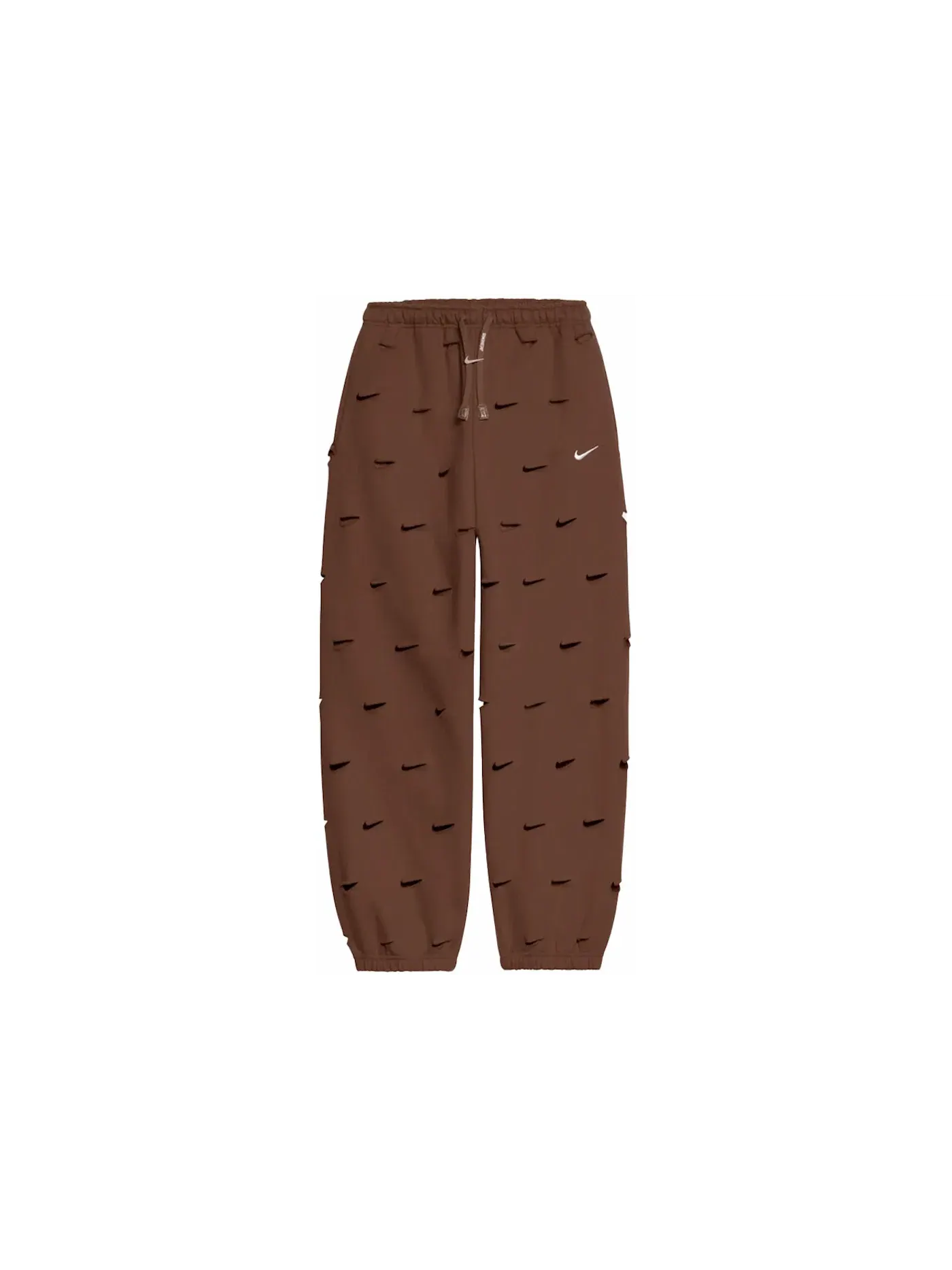 Унисекс брюки с принтом Jacquemus x Nike Le Jogging Swoosh Pant — изображение 1 из 1, коричневый