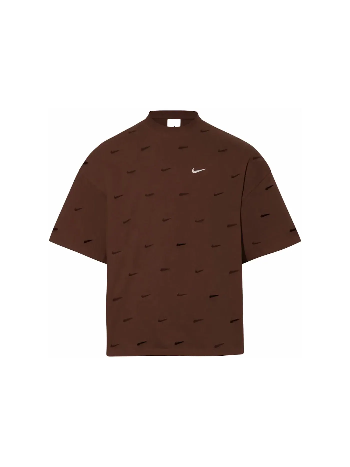Женская футболка с принтом Jacquemus x Nike Le Swoosh T shirt — изображение 1 из 1, коричневый