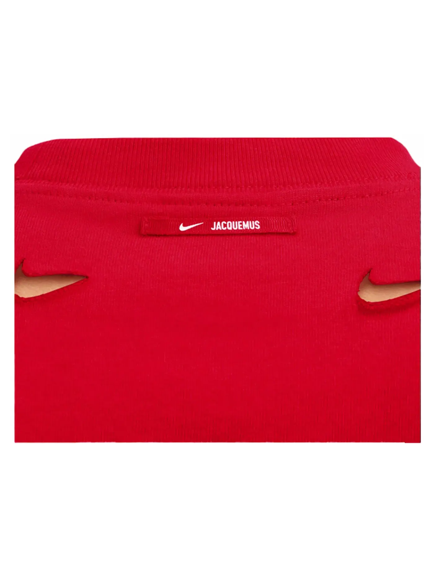 Женская футболка с принтом Le Swoosh Jacquemus x Nike — изображение 2 из 2, темный красный