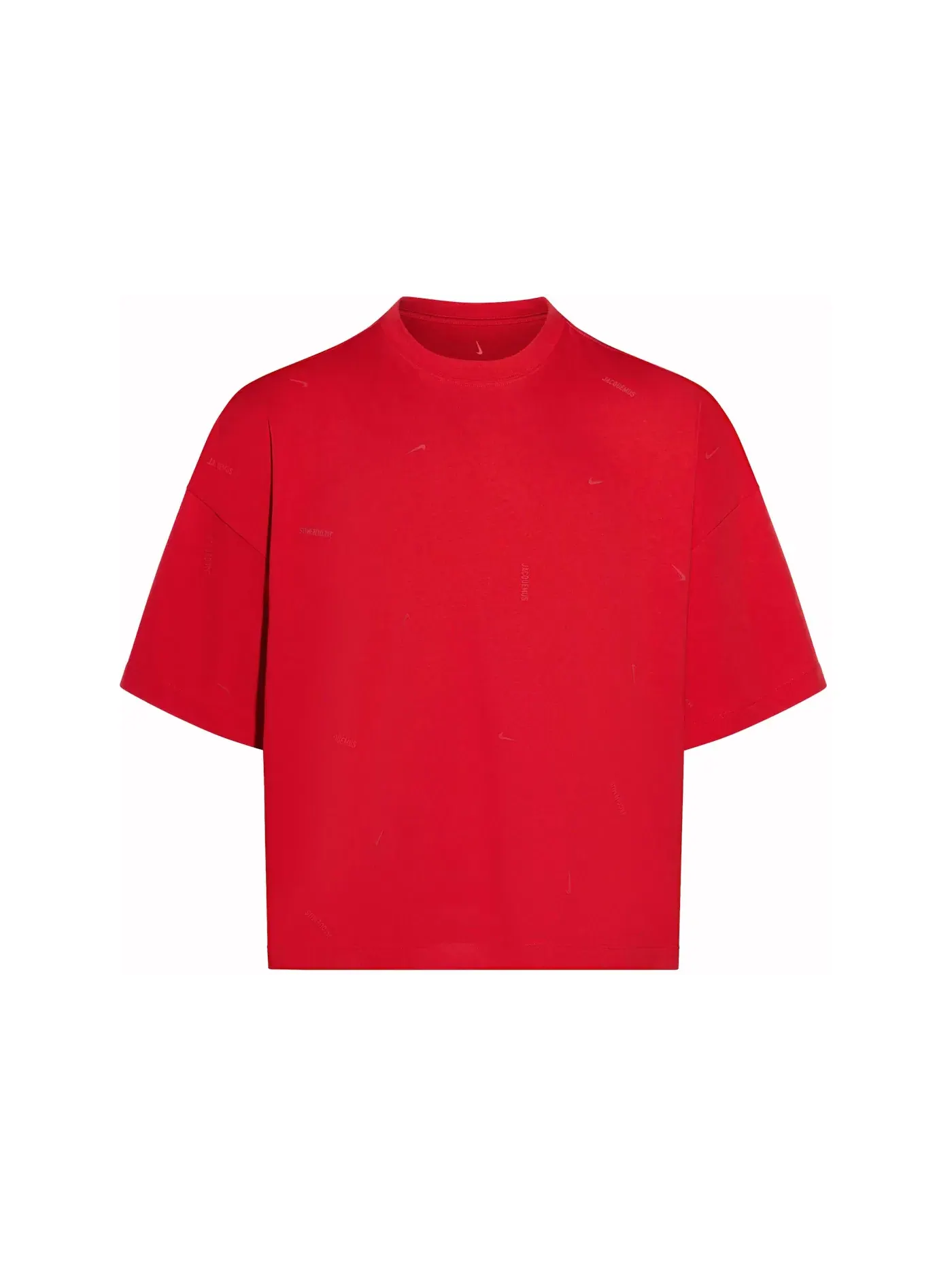 Унисекс футболка с принтом Jacquemus x Nike T-Shirt — изображение 1 из 1, темный красный