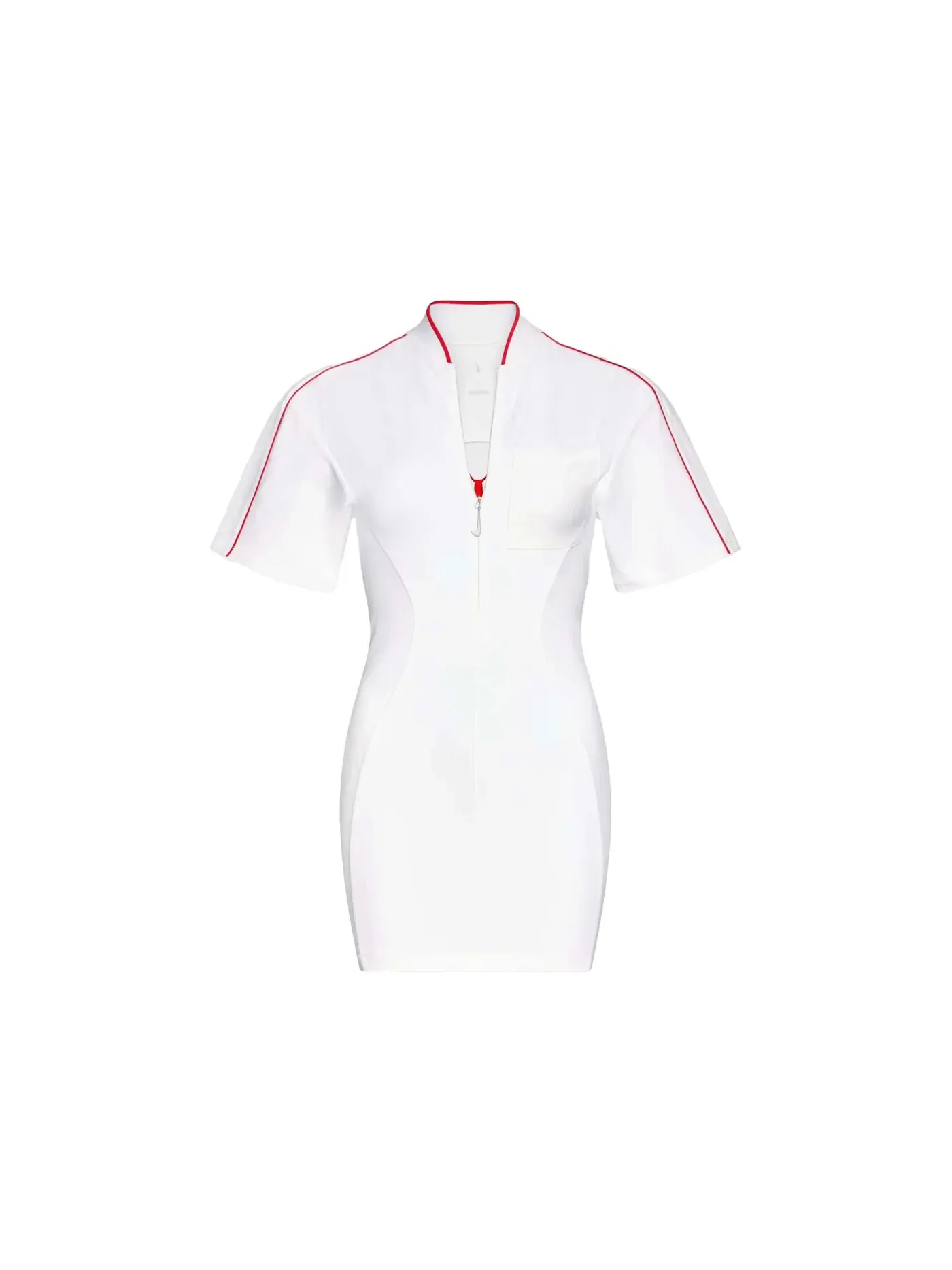 Женское платье-футболка с коротким рукавом Jacquemus x Nike Dress — изображение 1 из 1, белый