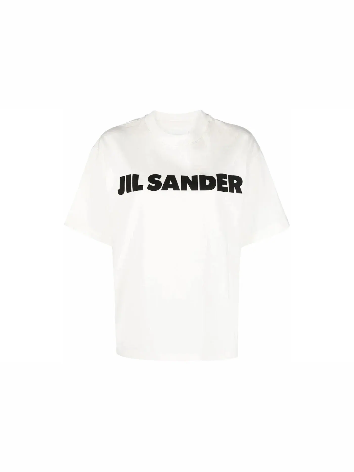 Женская футболка с принтом Logo Printed T-Shirt Jil Sander — изображение 1 из 1, коричневый