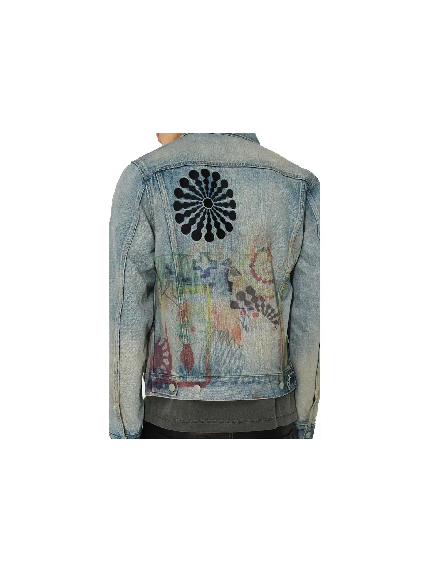 Мужская куртка с принтом Scribble Thumper Jacket III John Elliott — изображение 2 из 2, мульти