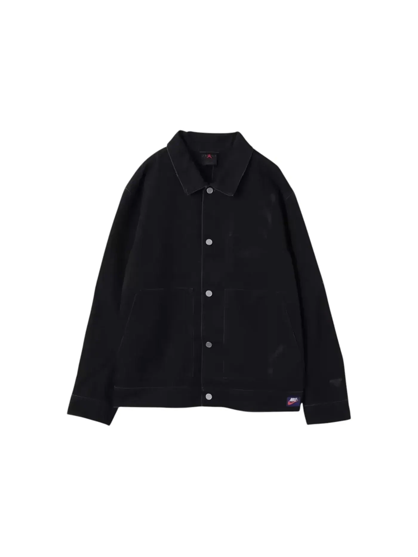 Мужская куртка-джинсовка с принтом Jordan Air Jordan Rare Air Chicago Denim Fleece Jacket Black — изображение 1 из 2, черный