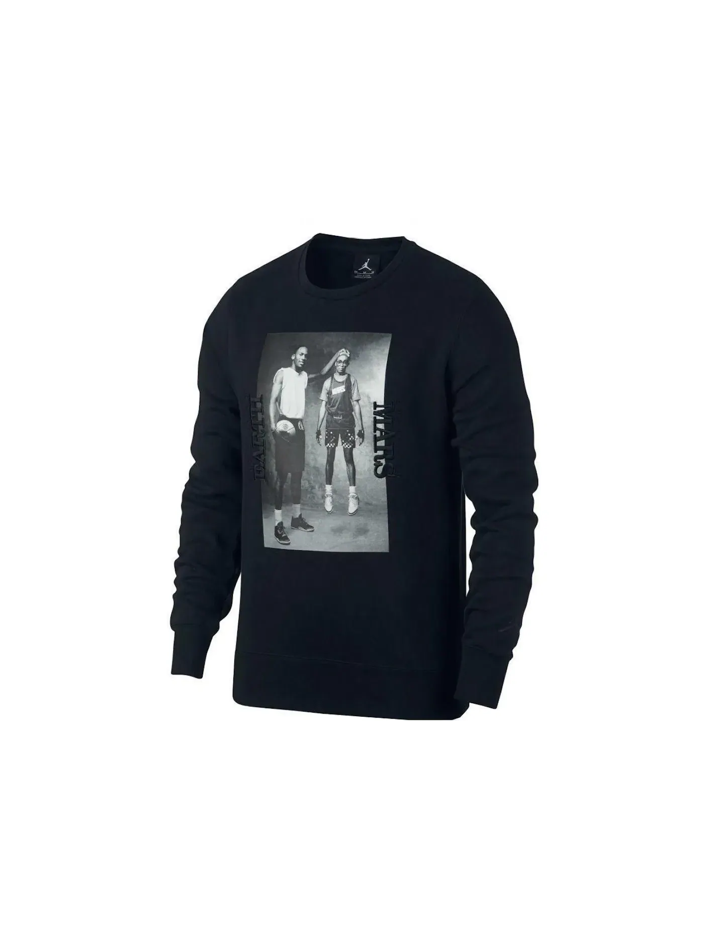 Мужской свитшот из флиса Air Sportswear Flight Fleece AJ3 Crewneck Jordan — изображение 1 из 1, черный/черный