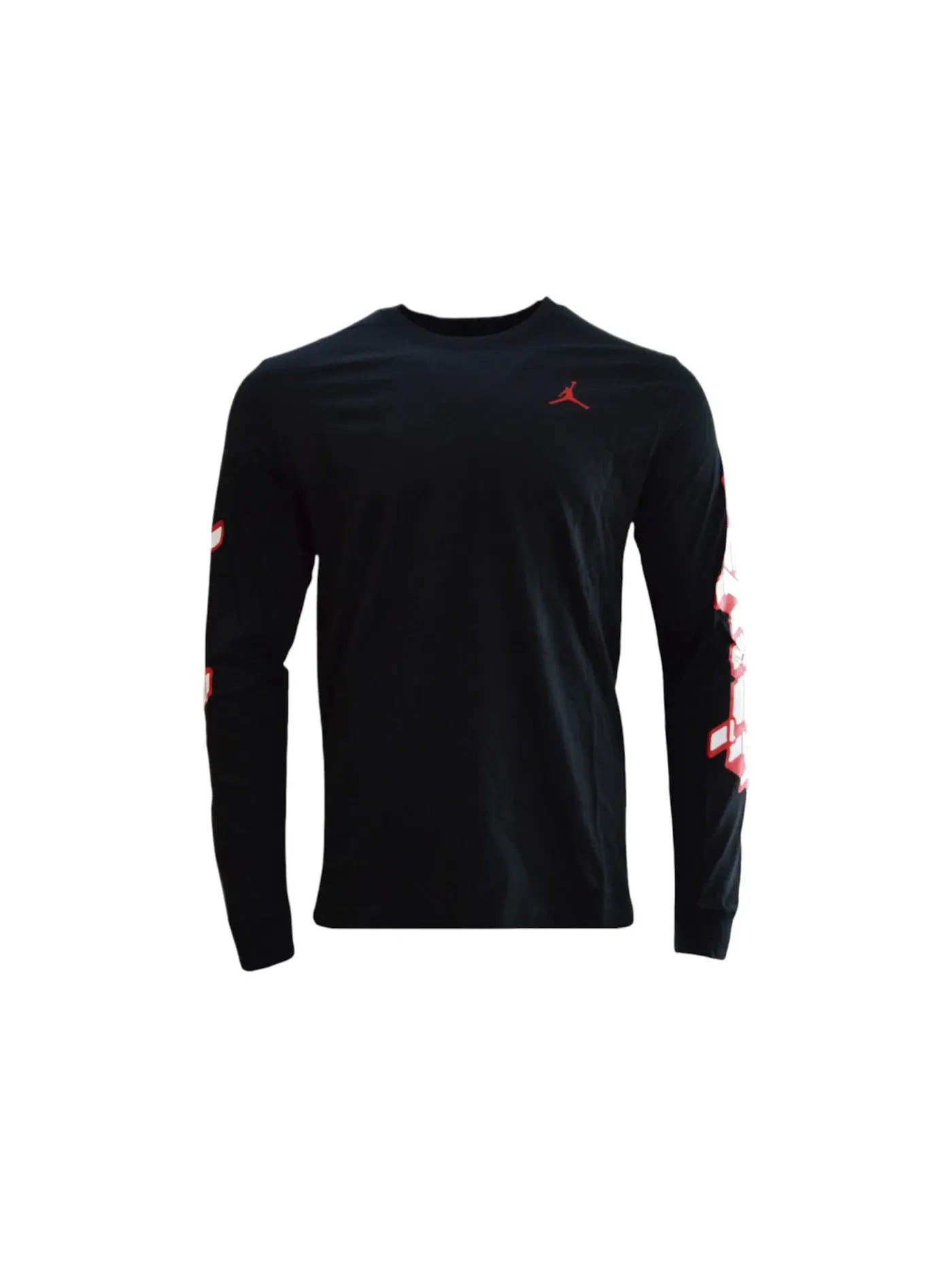 Мужская футболка с длинным рукавом Jordan Tee — изображение 1 из 1, черный/красный/красный