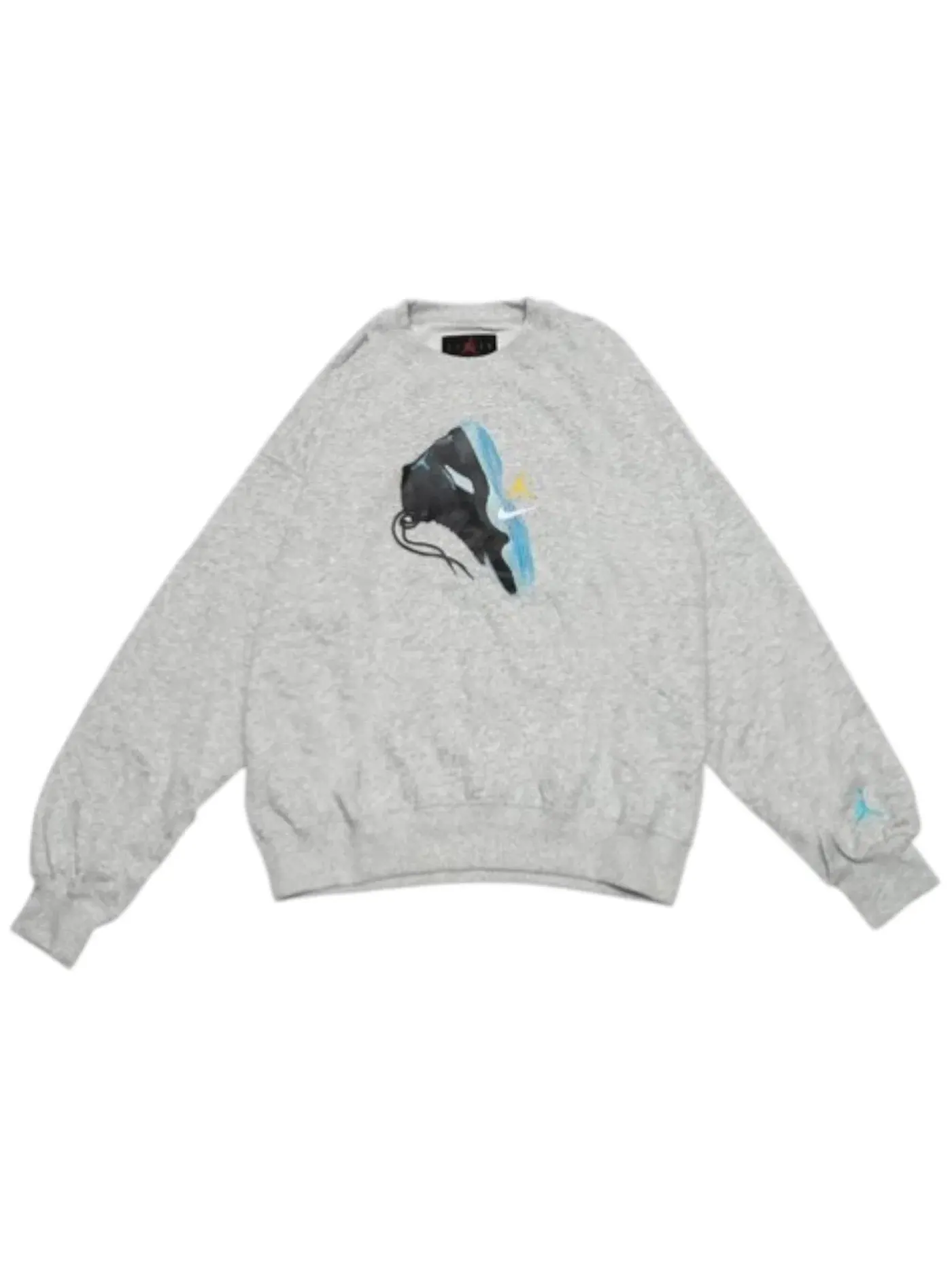 Мужской свитшот с длинным рукавом Jordan Brooklyn Fleece Crewneck — изображение 1 из 1, серый/синий