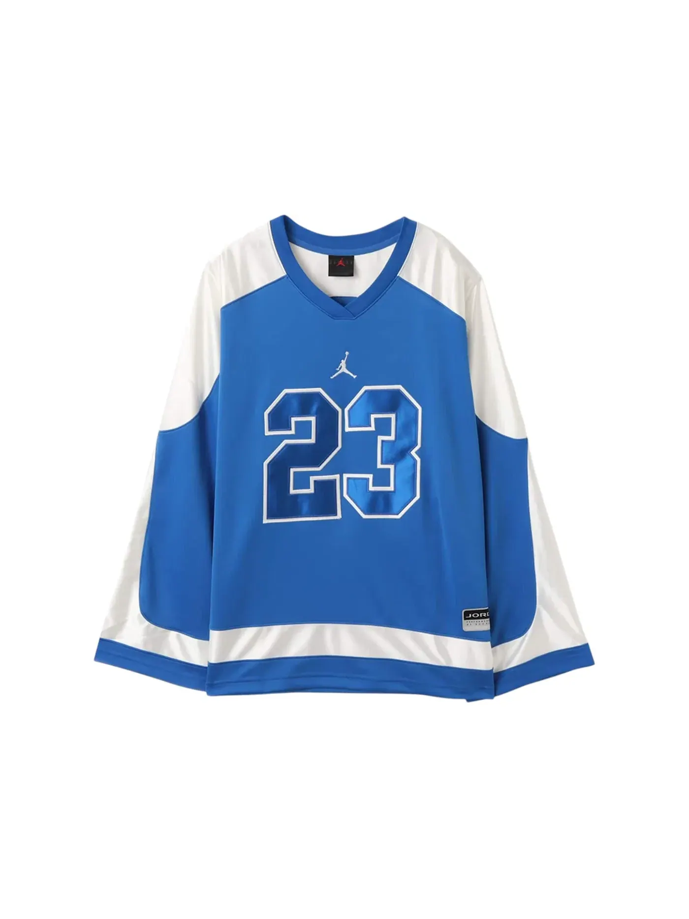 Мужская джерси с принтом Brooklyn University Hockey Jersey Jordan — изображение 1 из 1, синий/белый