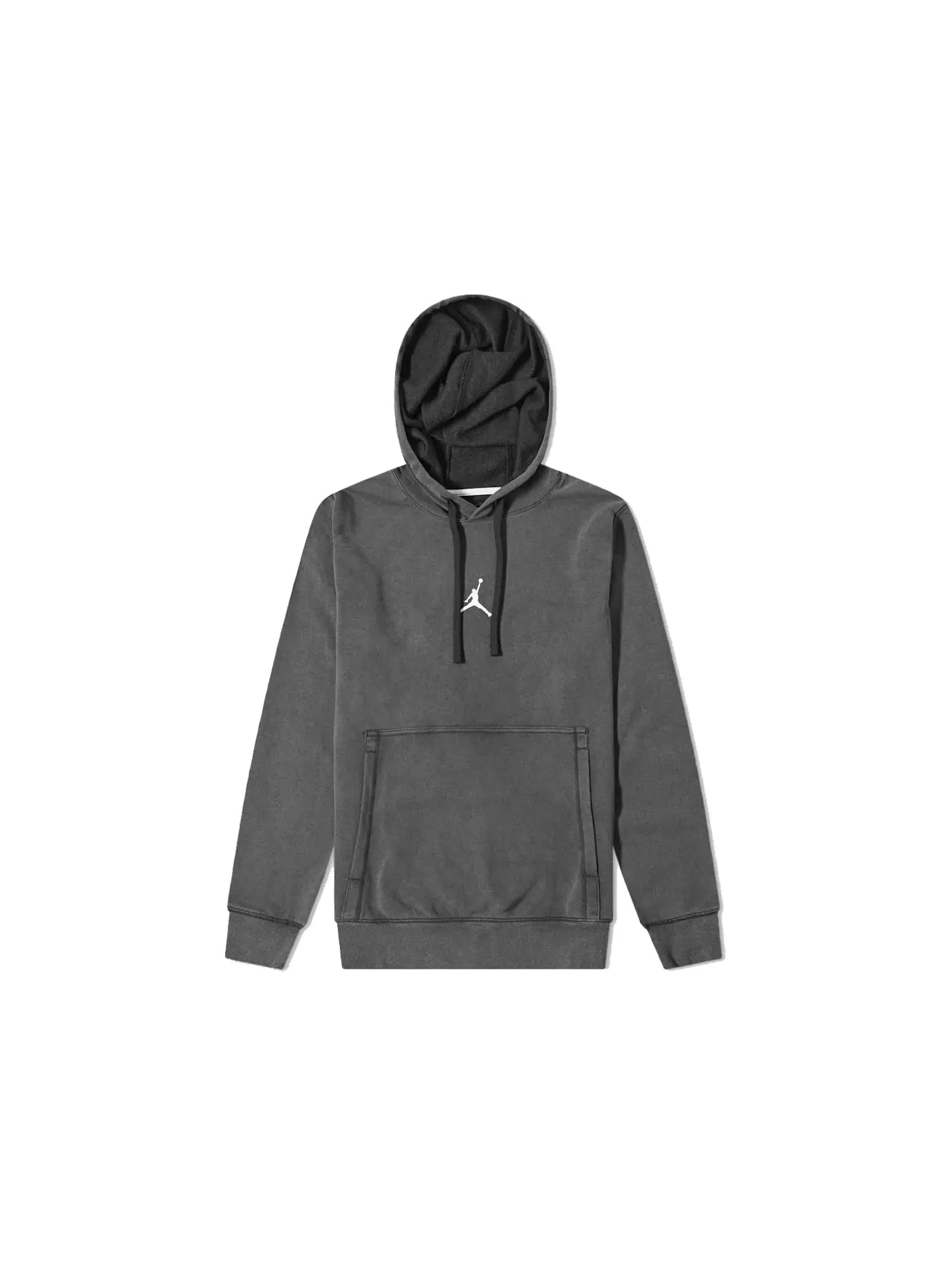 Мужская худи из футера с принтом Jordan Dri-FIT Air Fleece Pullover Hoodie — изображение 1 из 1, черный/белый