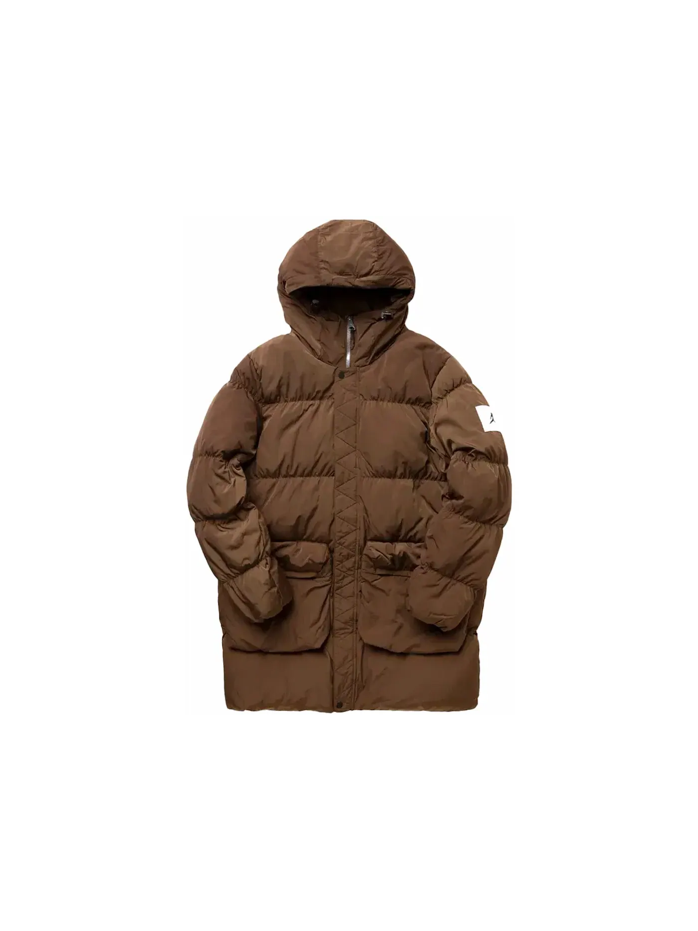 Мужская куртка-парка с принтом Jordan Essentials Statement Parka Jacket — изображение 1 из 1, коричневый