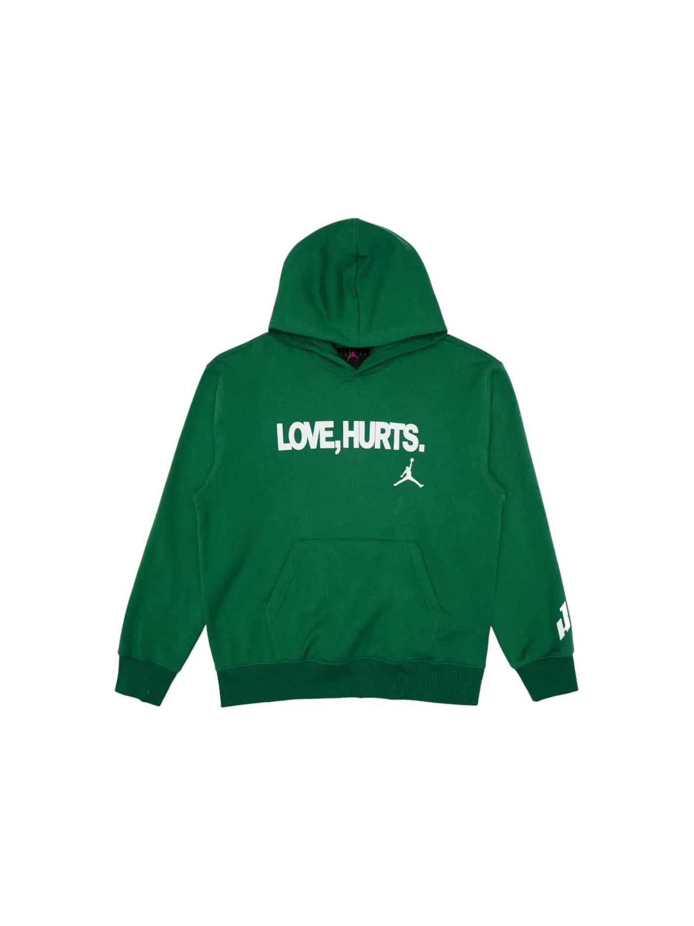 Мужская худи с принтом Jordan Fleece Love Hurts Jalen Hurts Hoodie — изображение 1 из 1, зеленый