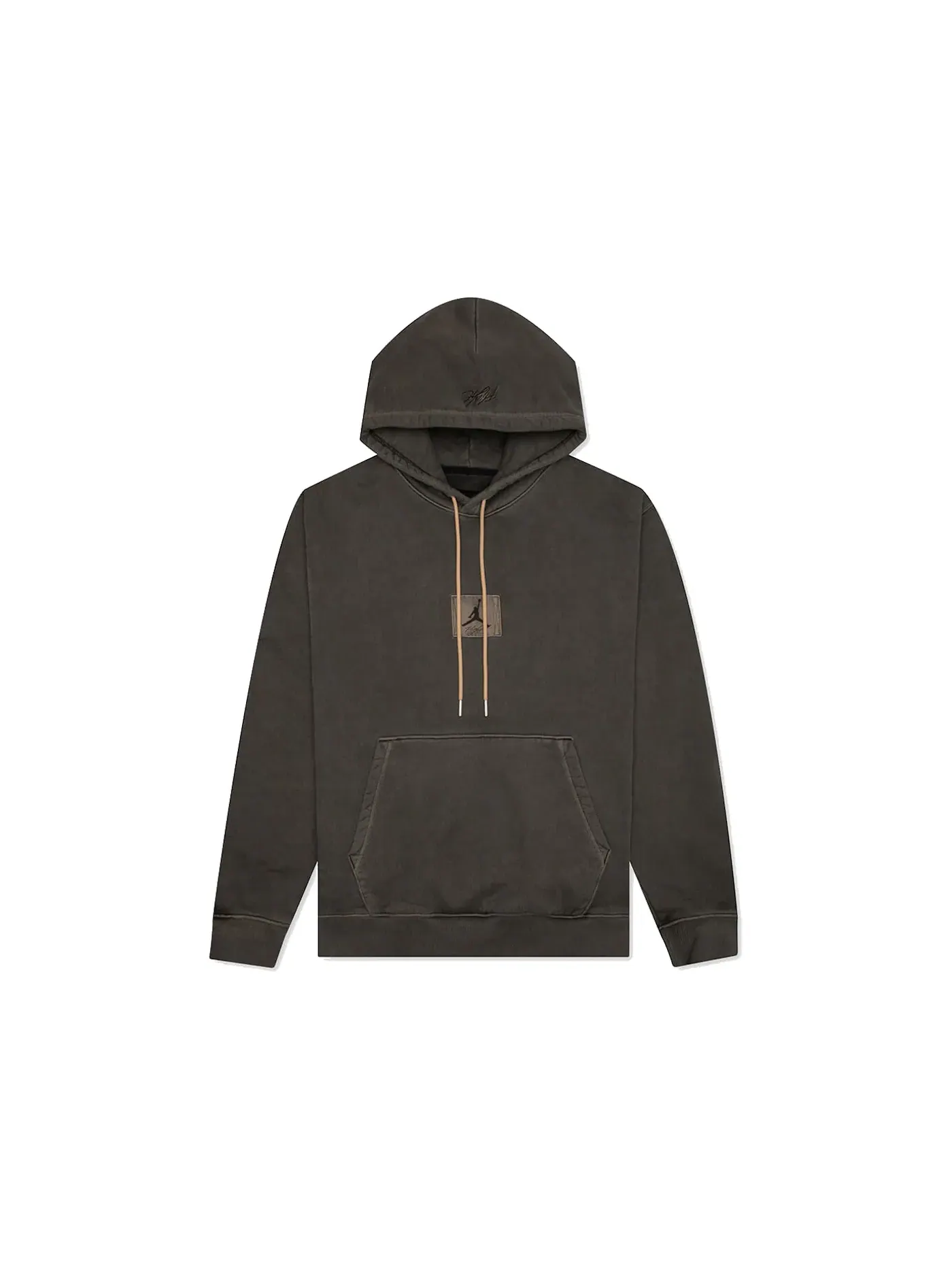 Мужская худи из футера с принтом Jordan Flight Heritage Washed Fleece — изображение 1 из 1, черный