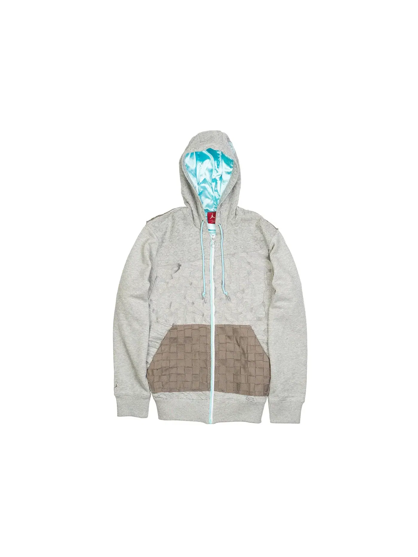 Мужская куртка-худи с принтом Jordan Flight Heritage Grey — изображение 1 из 1