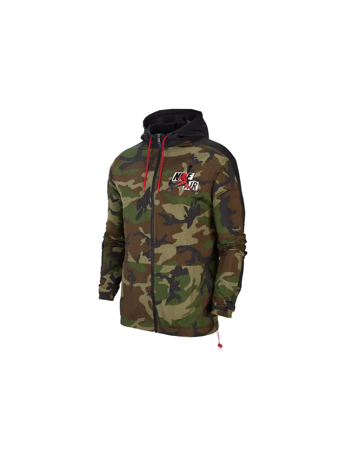 Мужская ветровка с камуфляжным принтом Jordan Jumpman Classics Camo Windbreaker Jacket — изображение 1 из 1, оливковый