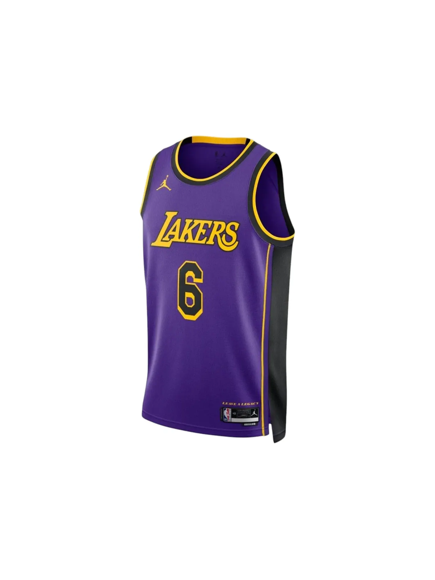 Мужская джерси Lakers Lebron James Jordan — изображение 1 из 1, фиолетовый