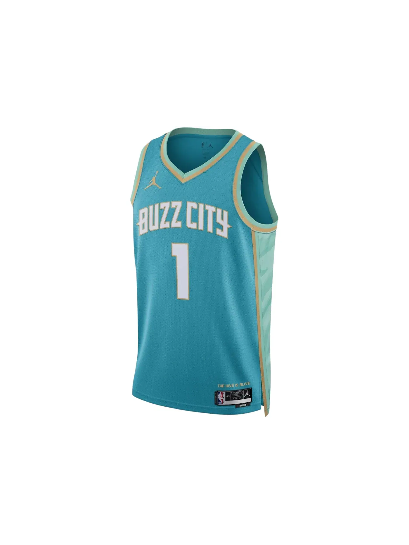 Мужская джерси Jordan Lamelo Ball Hornets Buzz 2023 — изображение 1 из 1, синий