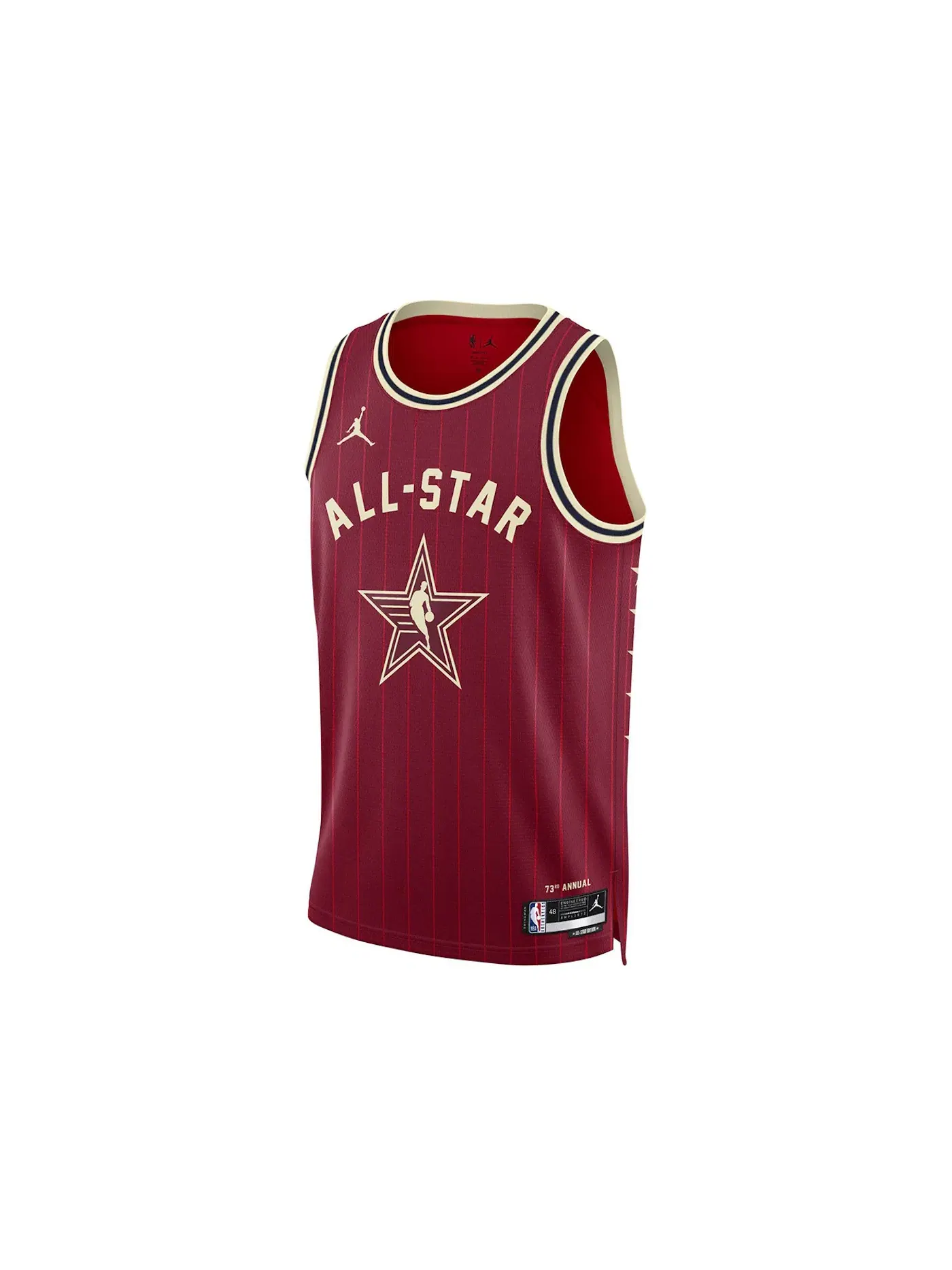 Мужская джерси с длинным рукавом Jordan NBA Dri-Fit All-Star Antetokounmpo — изображение 1 из 1, красный