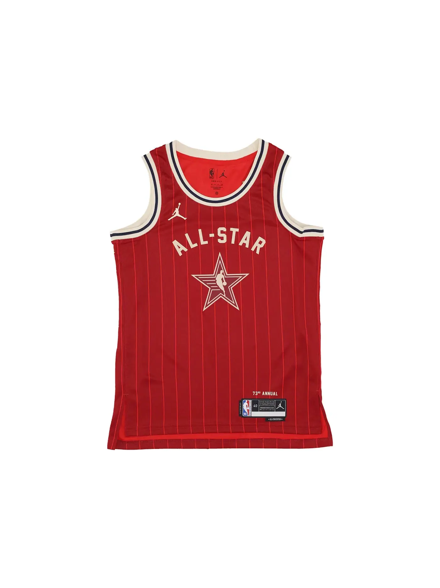 Мужская баскетбольная джерси с принтом Jordan NBA Dri-Fit All Star Tatum Jersey — изображение 1 из 1, красный