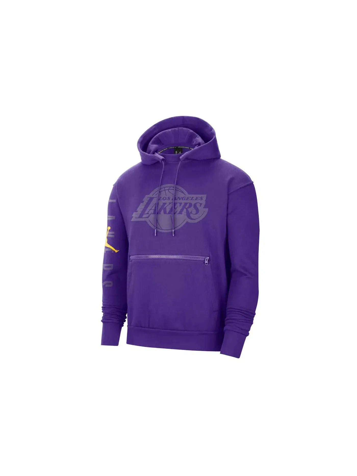 Мужской пуловер с капюшоном с принтом Jordan NBA Los Angeles Lakers Courtside Fleece Pullover Hoodie — изображение 1 из 2
