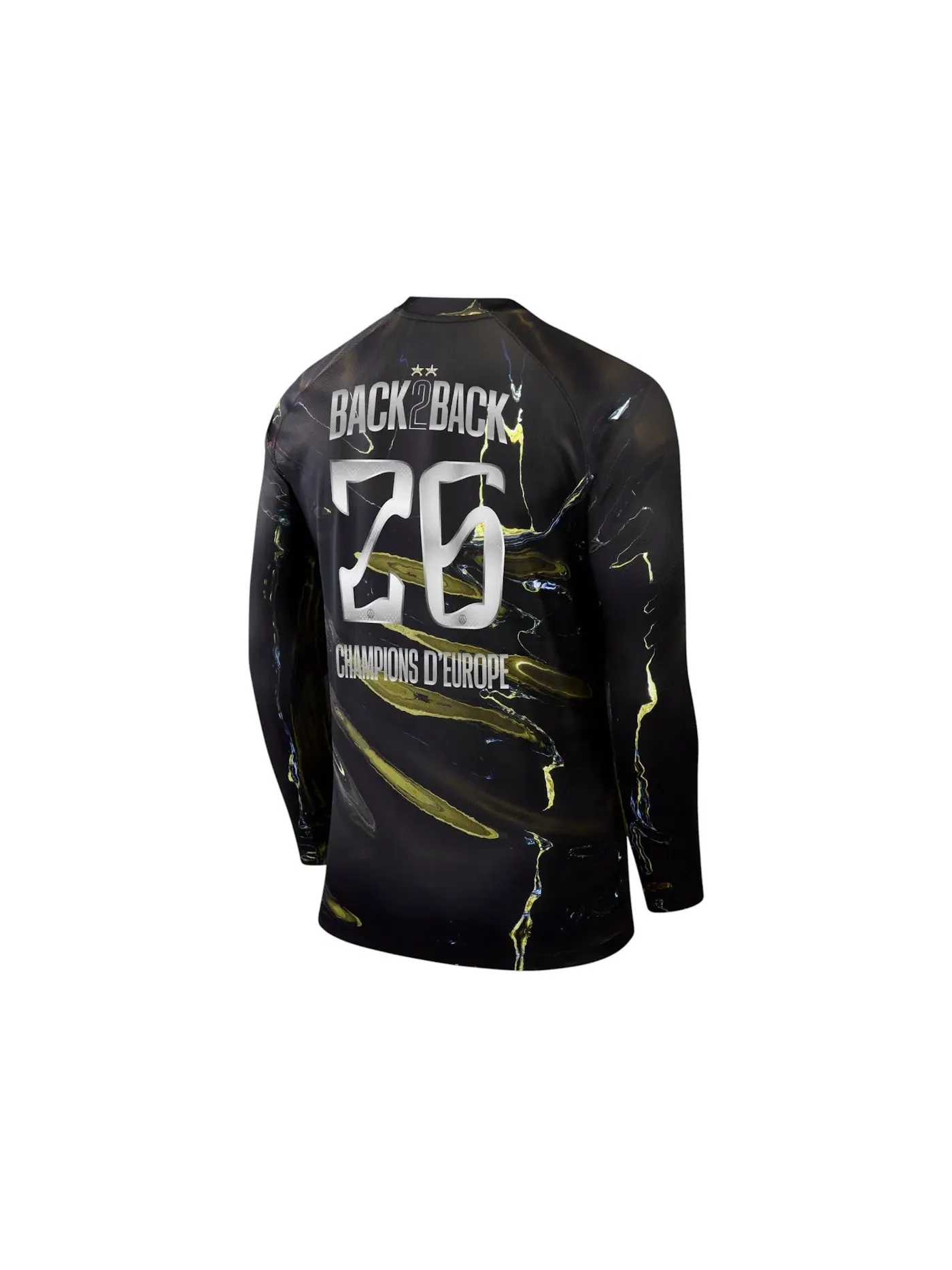 Мужская футболка с длинным рукавом Jordan Jersey (Champions of Europe 2026 Print) — изображение 1 из 2, черный