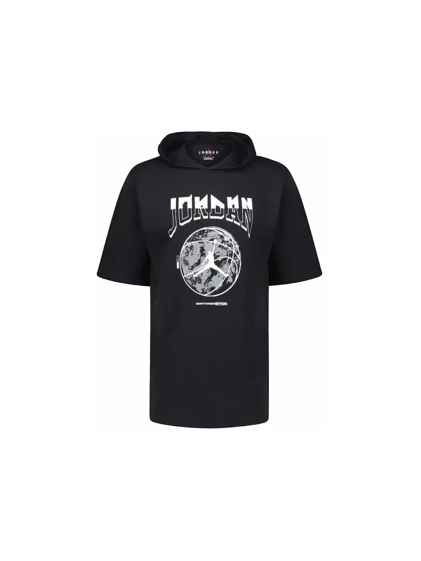 Мужская футболка с капюшоном Dri-Fit Jordan Sport — изображение 1 из 2, черный/белый/серый