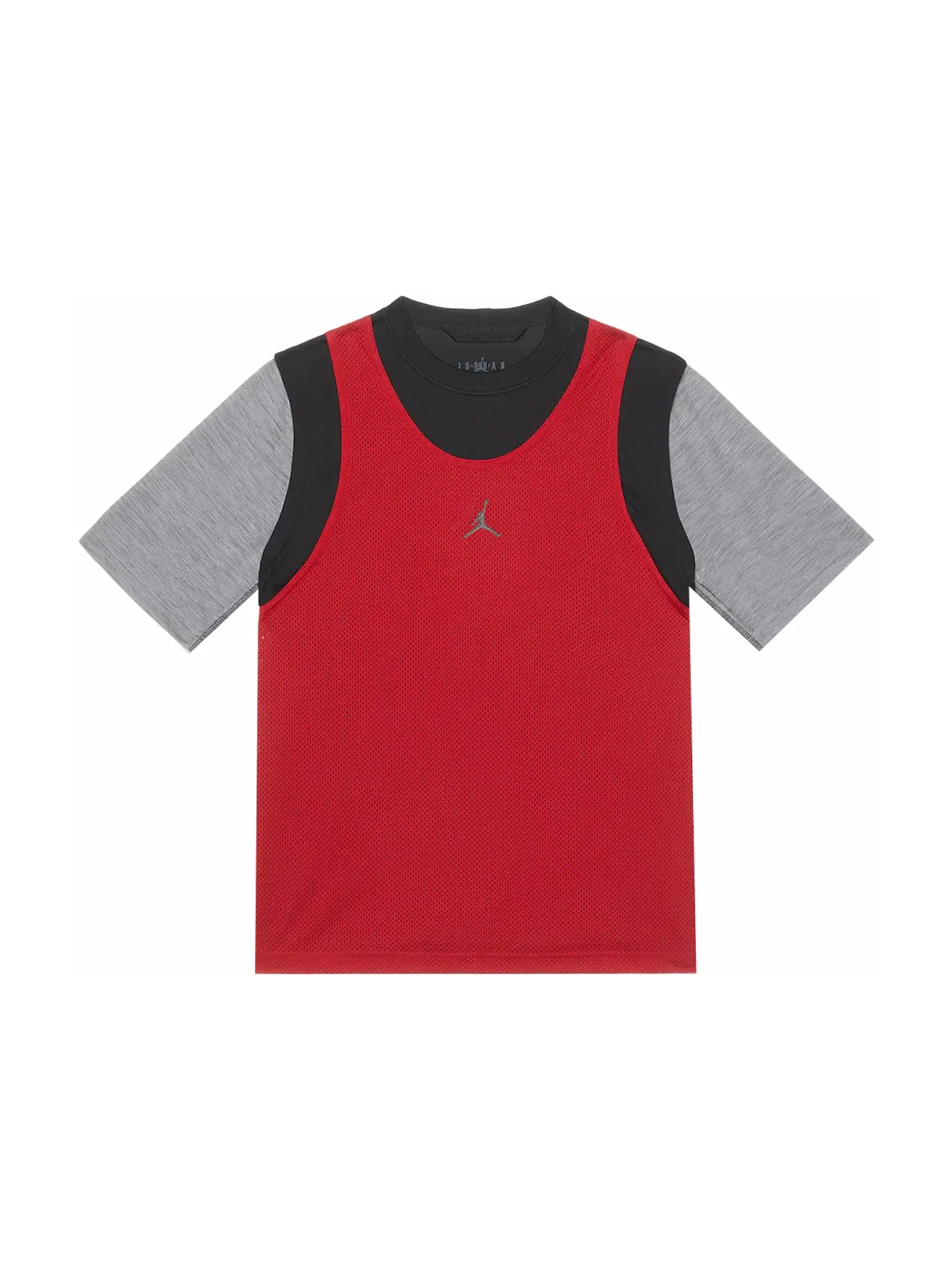 Мужская футболка с длинным рукавом Jordan Sport Dri-Fit T-shirt — изображение 1 из 2, красный/черный/серый
