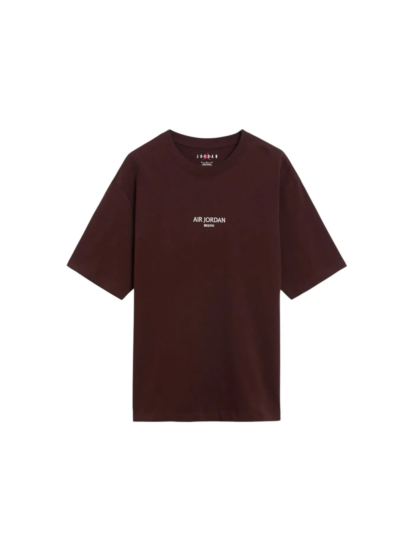 Мужская футболка с принтом Jordan Wordmark Beijing Fleece Tee Earth — изображение 1 из 2, земля