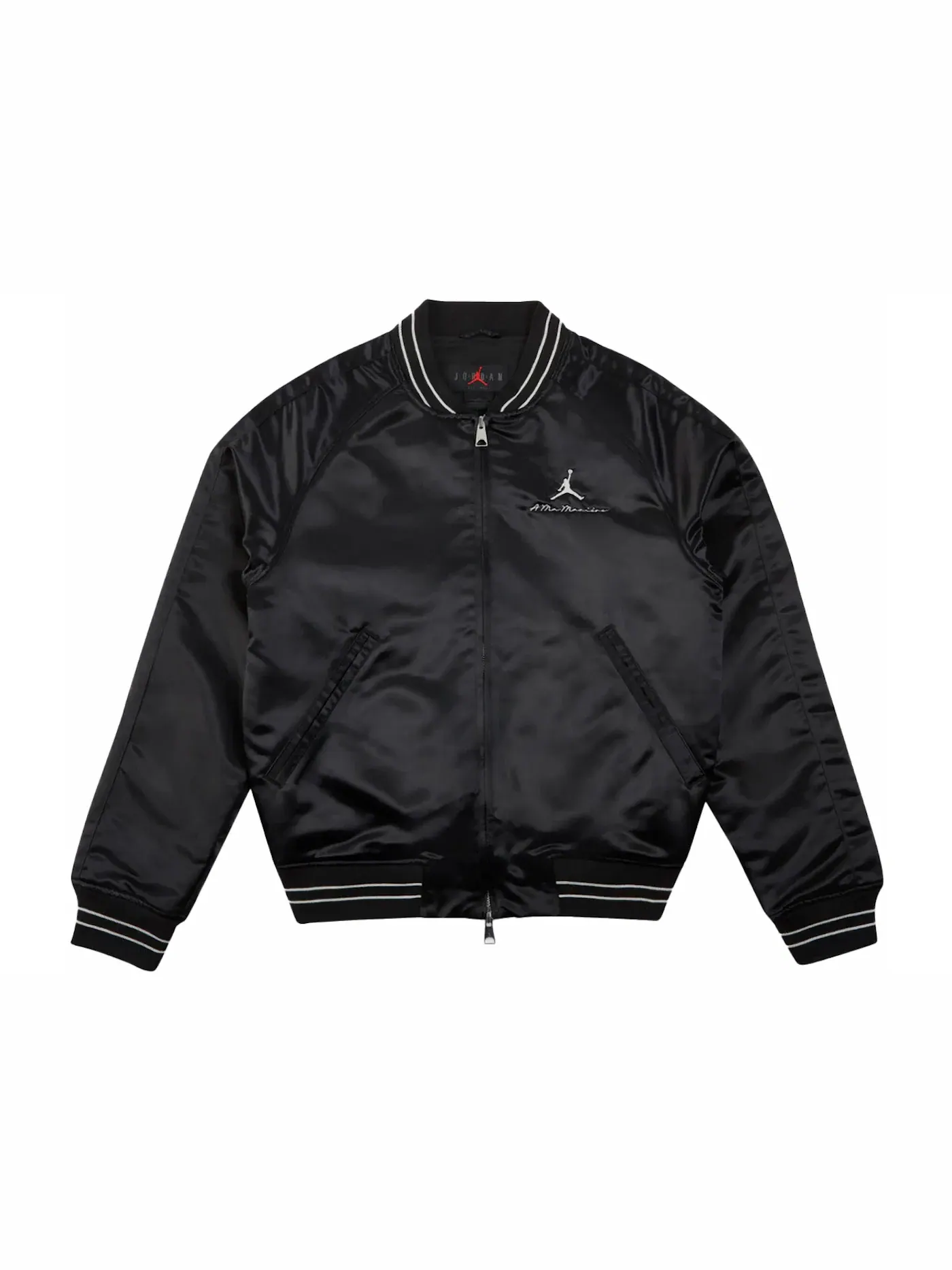 Мужская куртка-сувенир с вышивкой Jordan x A Ma Maniere — изображение 1 из 2, черный