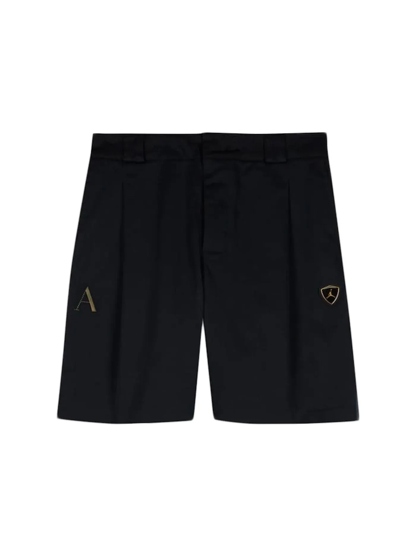 Детские шорты с принтом Jordan x Aleali May Crew Short — изображение 1 из 1, черный/оливковый