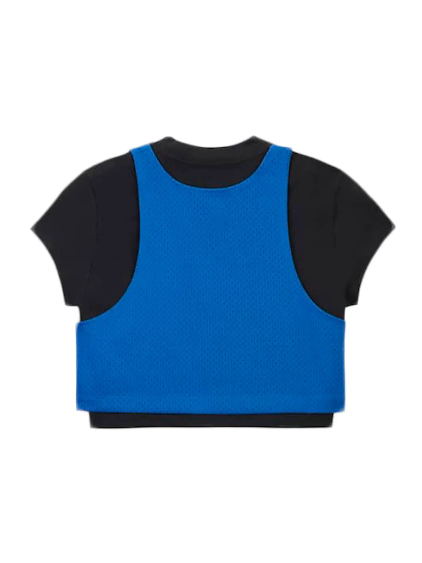 Унисекс футболка с принтом Jordan x Aleali May Layered Top Jordan — изображение 2 из 2, черный/синий