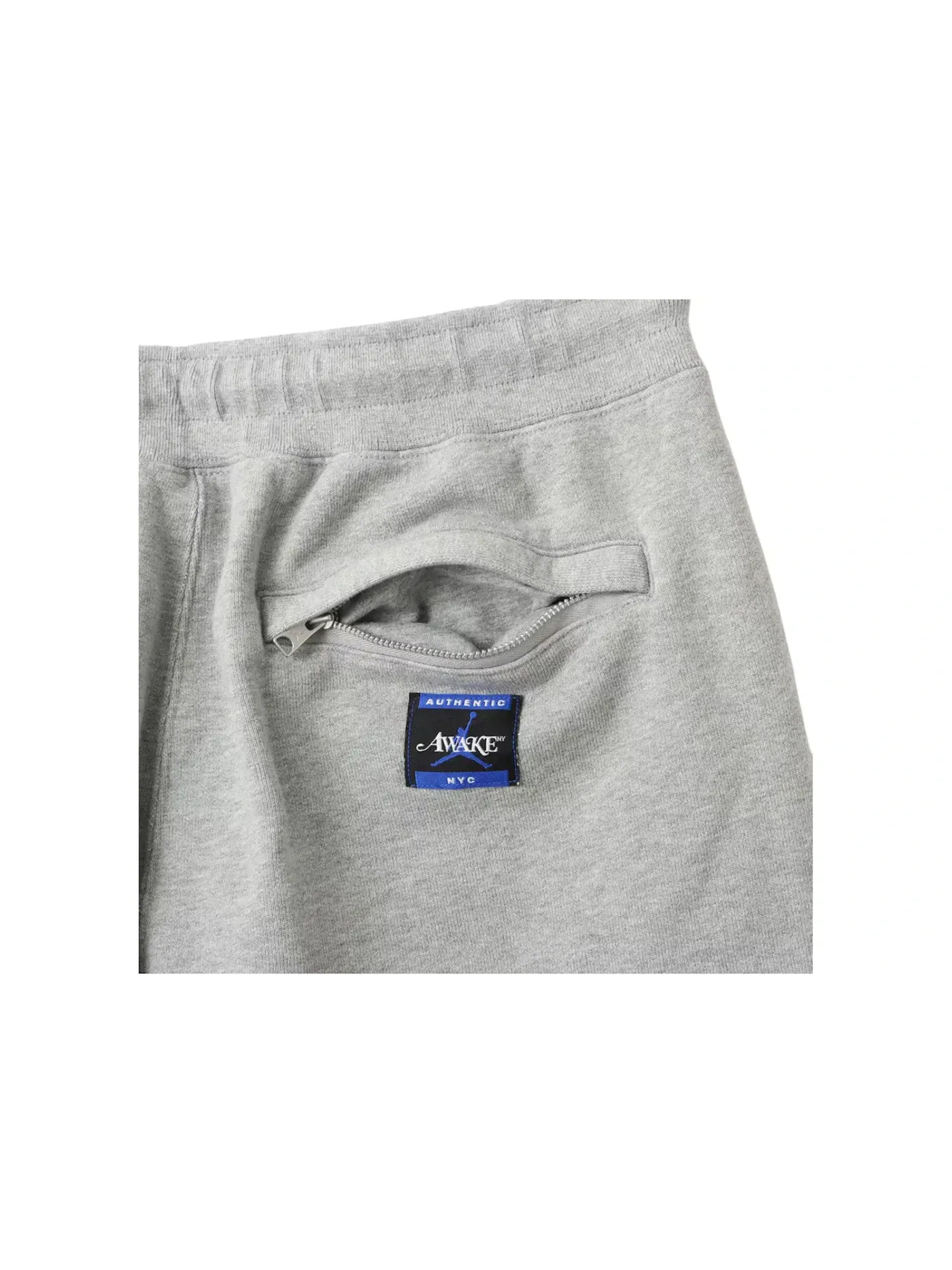 Мужские спортивные штаны из футера Jordan x Awake NY Fleece Pants — изображение 2 из 2, темный серый