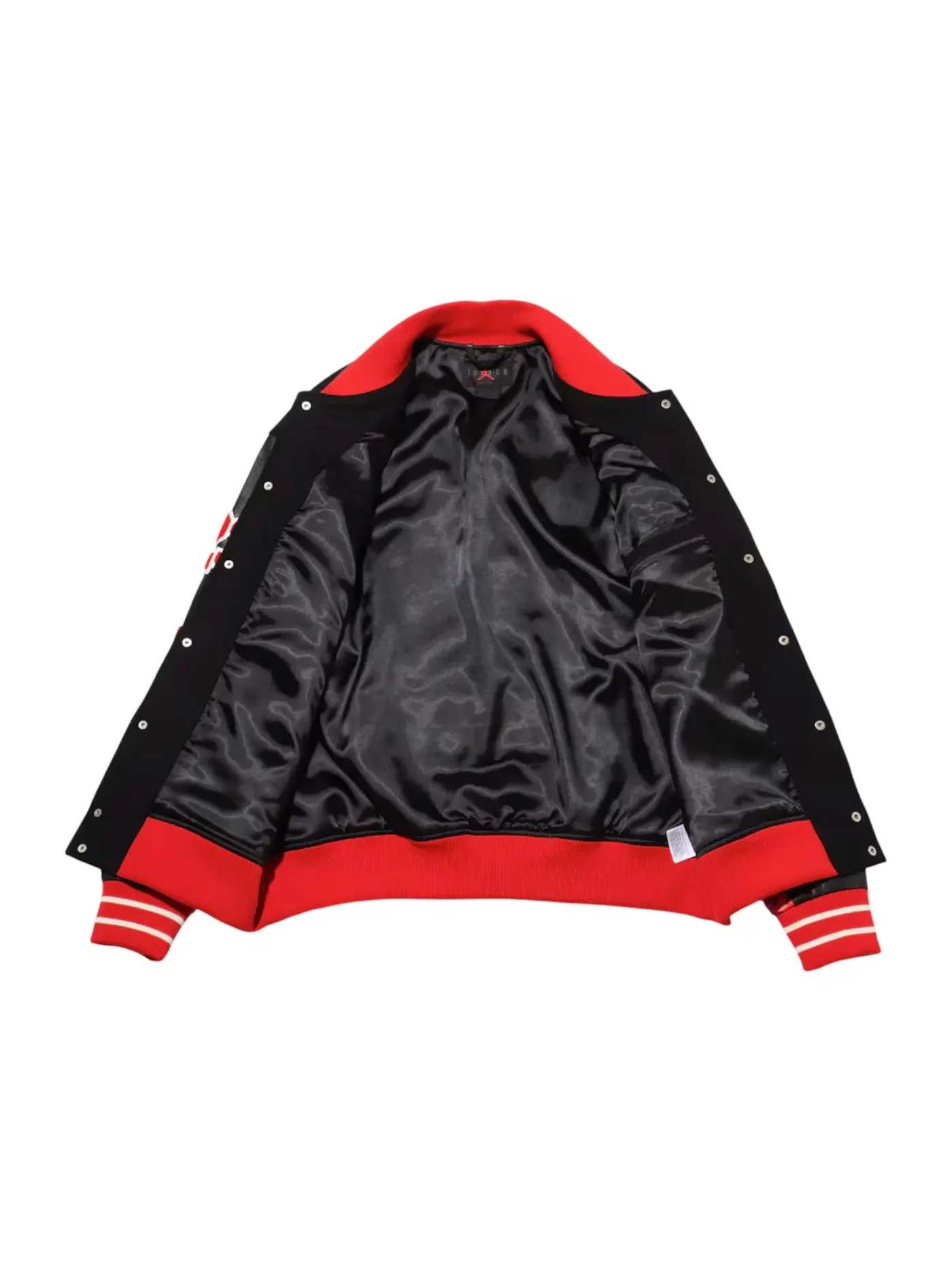 Мужская куртка-бомбер с принтом Jordan x Awake NY Varsity Jacket — изображение 2 из 3, красный/черный