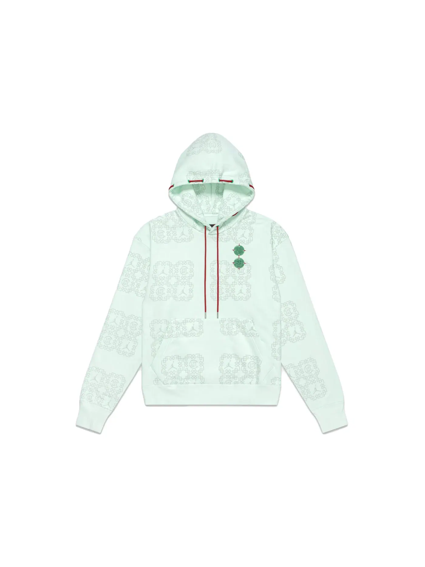 Мужская худи с принтом Jordan Clot Jade Fleece — изображение 1 из 2, зеленый