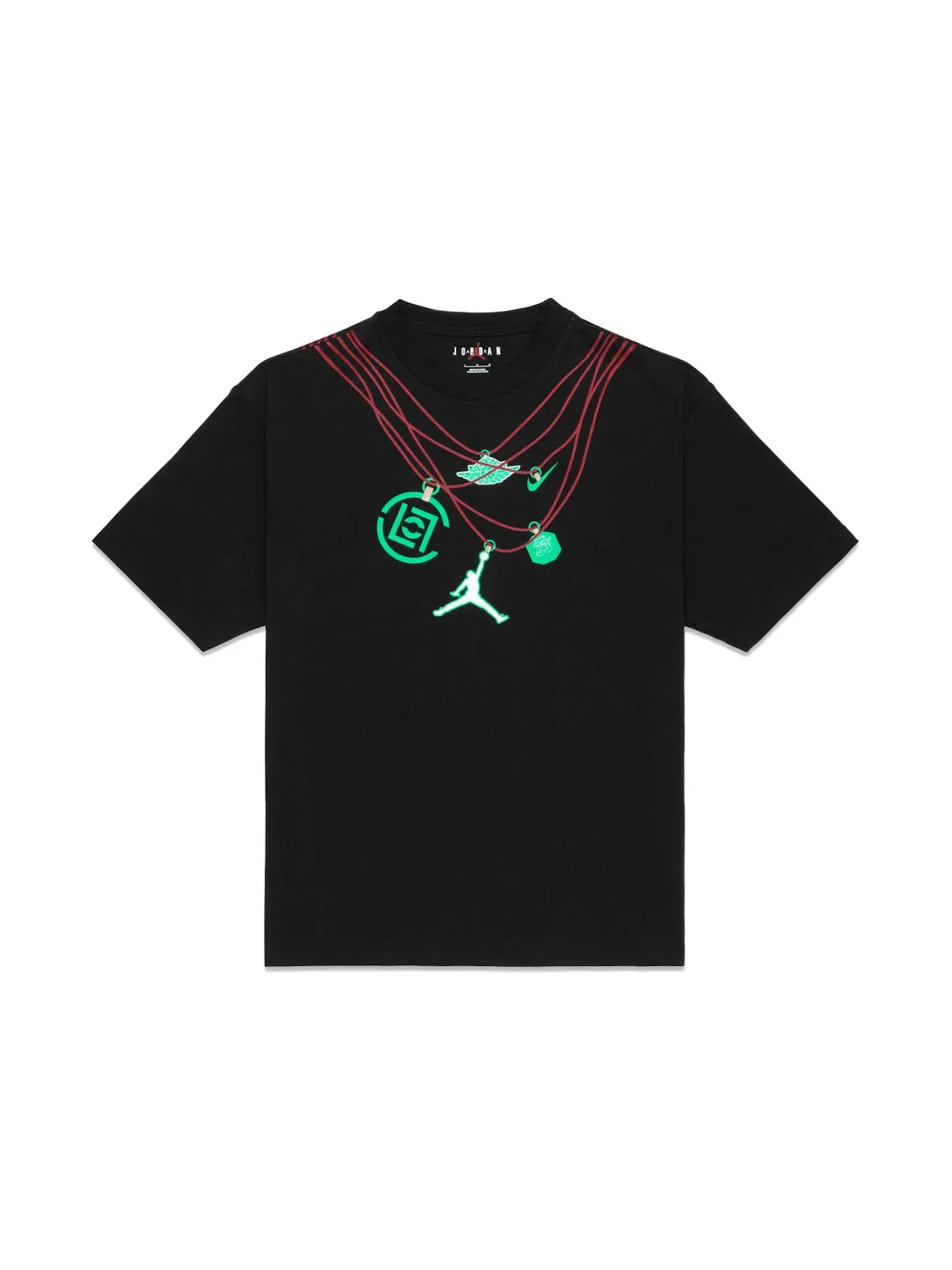 Мужская футболка с принтом Jordan x Clot Jade T-Shirt (Asia Sizing) — изображение 1 из 2, черный