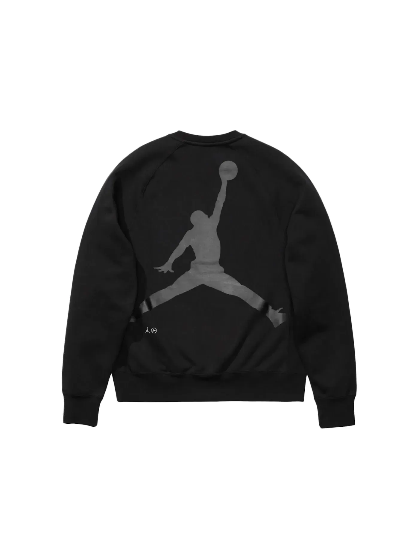Мужской свитшот с круглым вырезом Jordan x Fragment Crewneck Sweatshirt — изображение 2 из 2, черный