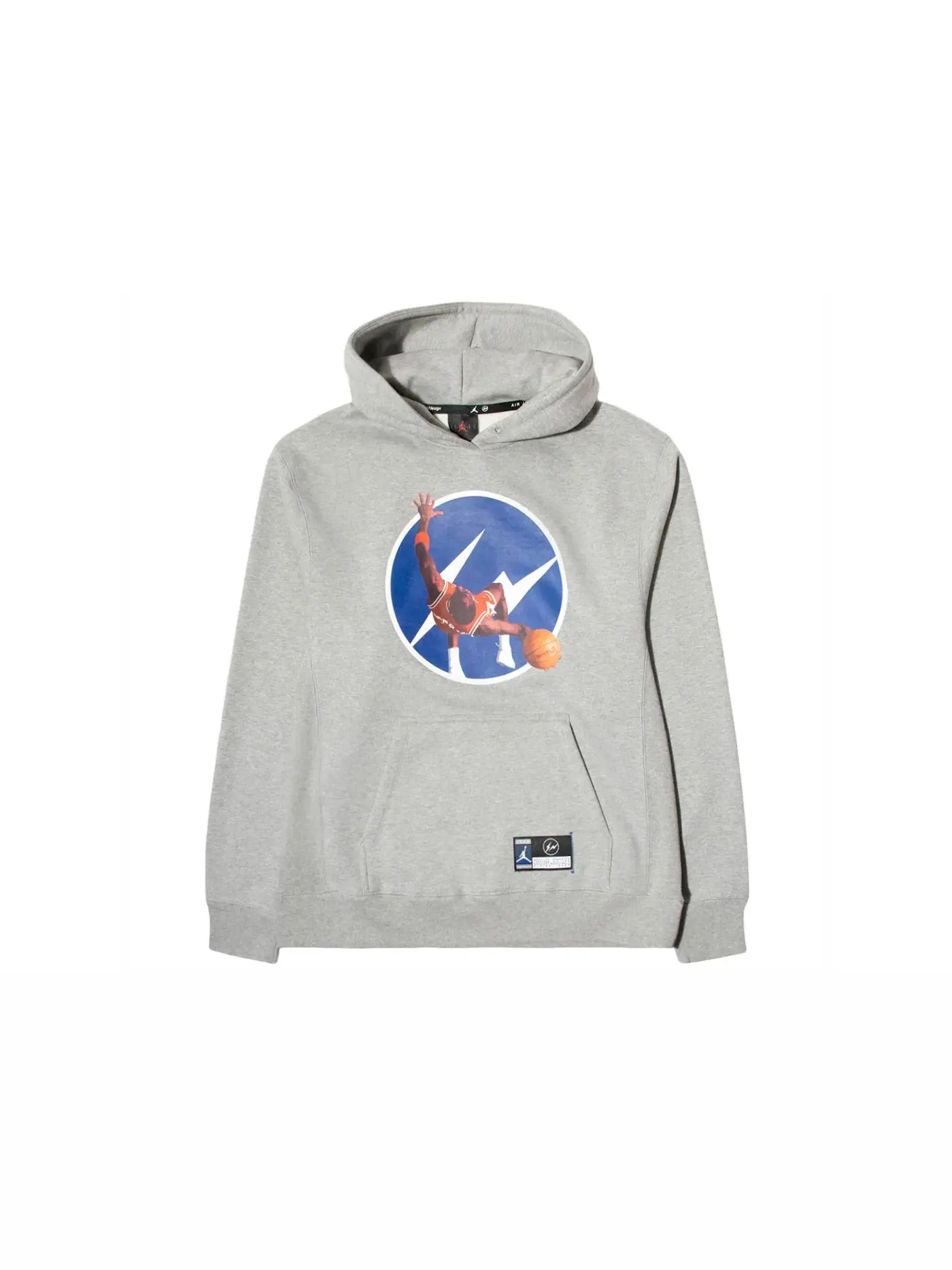 Мужская худи-пуловер с принтом Pullover Hoodie Jordan — изображение 1 из 1, темный серый