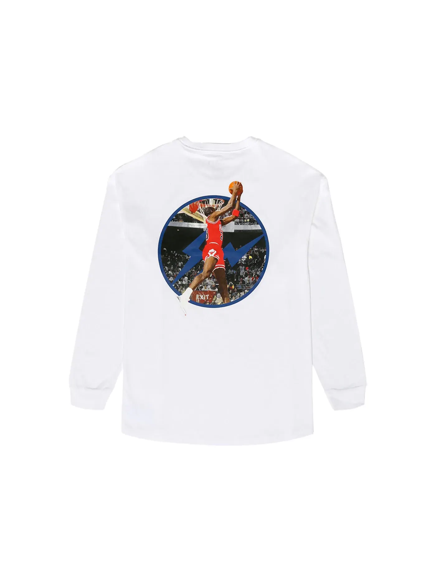Мужская футболка с длинным рукавом Jordan x Fragment L/S T-shirt Platinum Tint — изображение 1 из 2, платиновый