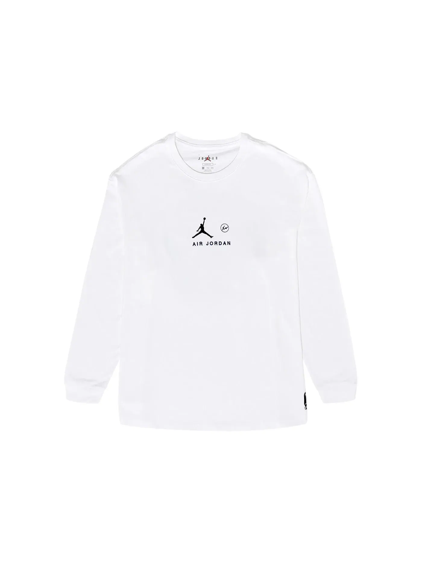 Мужская футболка с длинным рукавом Jordan x Fragment L/S T-shirt Platinum Tint — изображение 2 из 2, платиновый